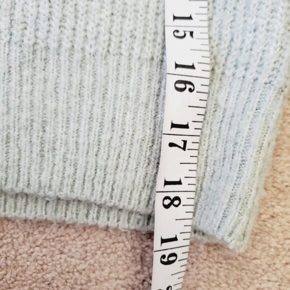 H&M Sage Ruffle Coquette Y2K Crop Romantic Cardigan S - Picture 4 of 7